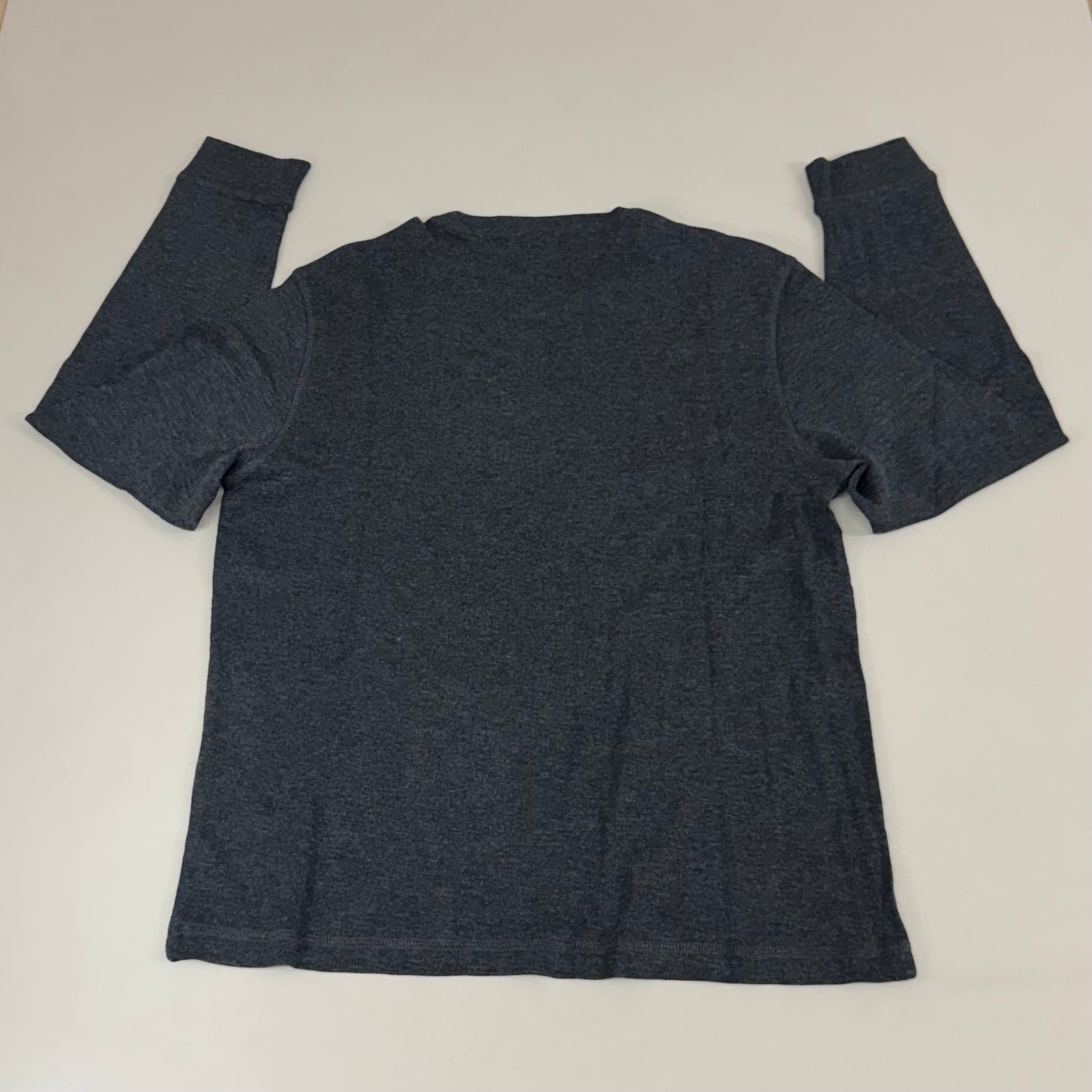 TAYLOR VINTAGE Airotec Long Sleeve Crewneck Weatherproof Shirt Men's M Charcoal Heather 9561P6145-CHR