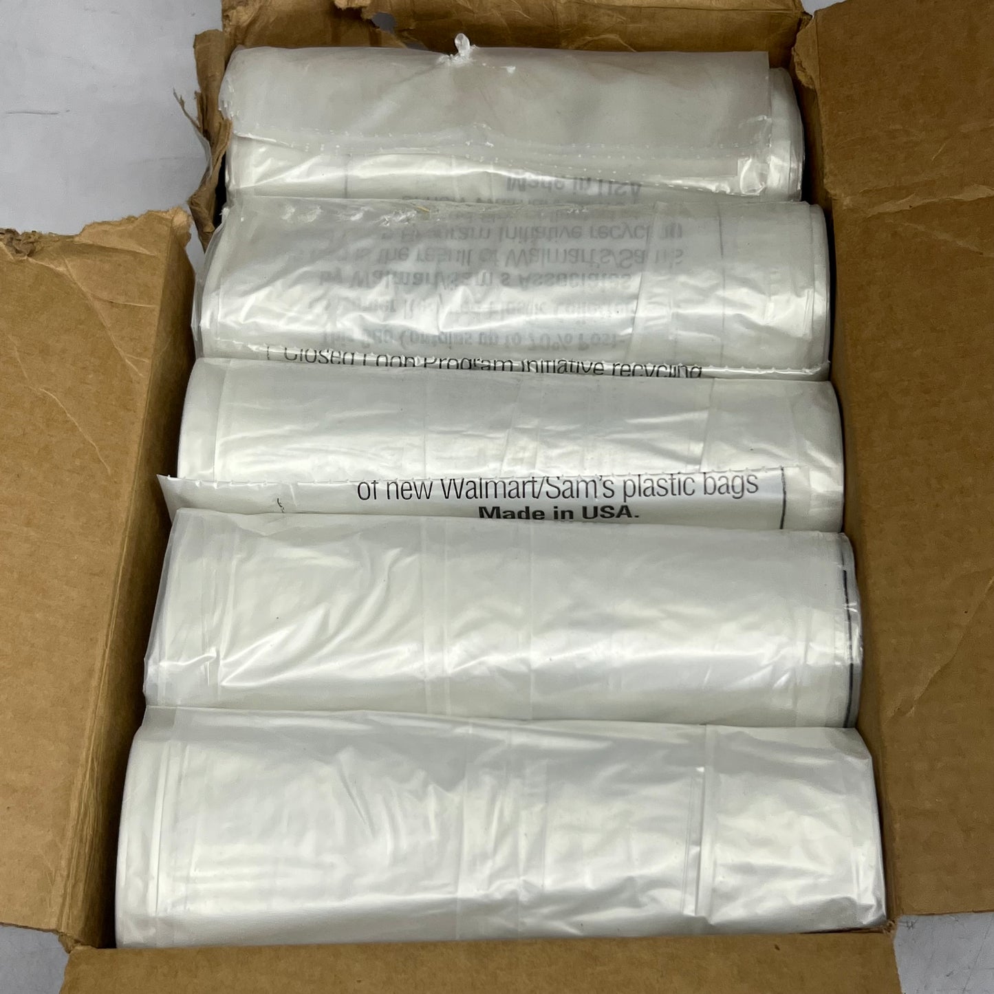 ZA@ GREENCORE (100 Bags) Can Liners Trash Bags 40" x 58" Clear FG-W0005-01E (New Other, Distressed Box)