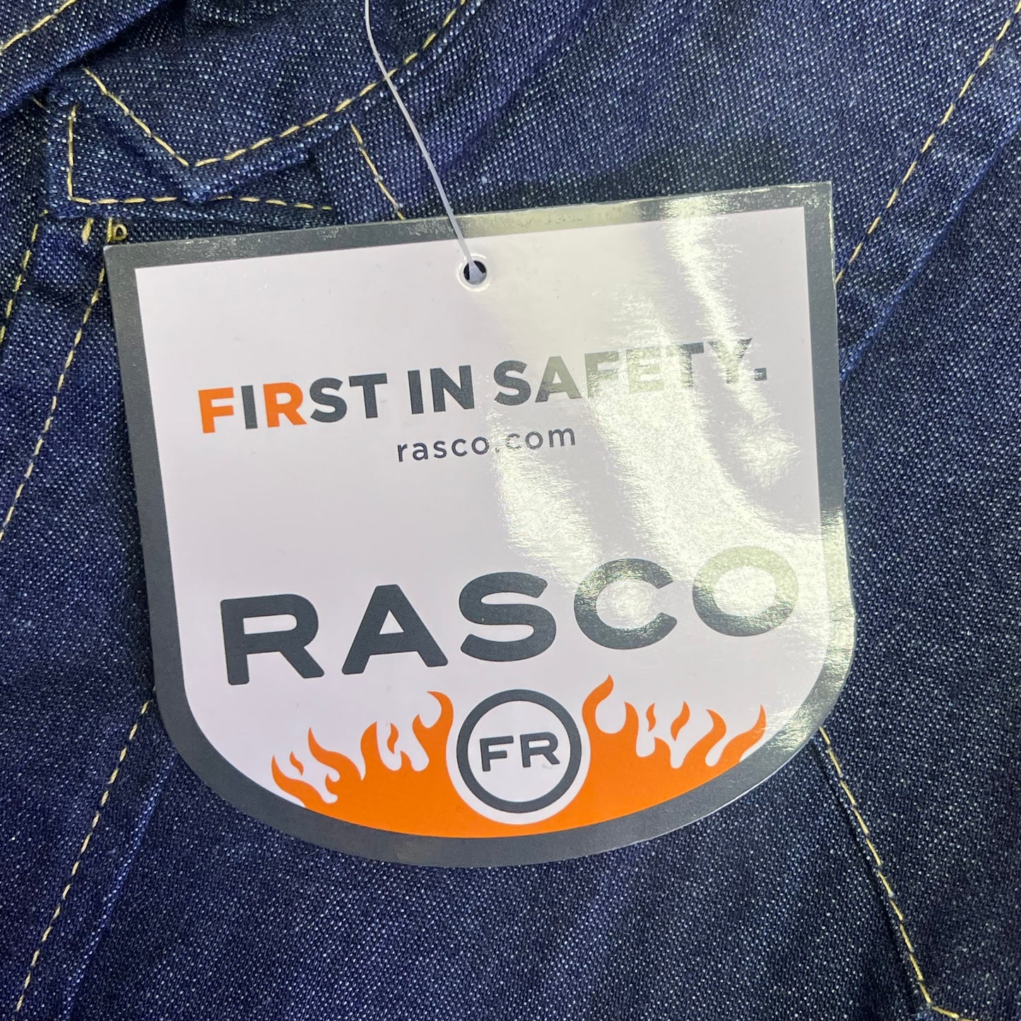 RASCO Flame Resistant Denim Lightweight Work Short Men's Sz 3XL Navy Blue FR1021DN