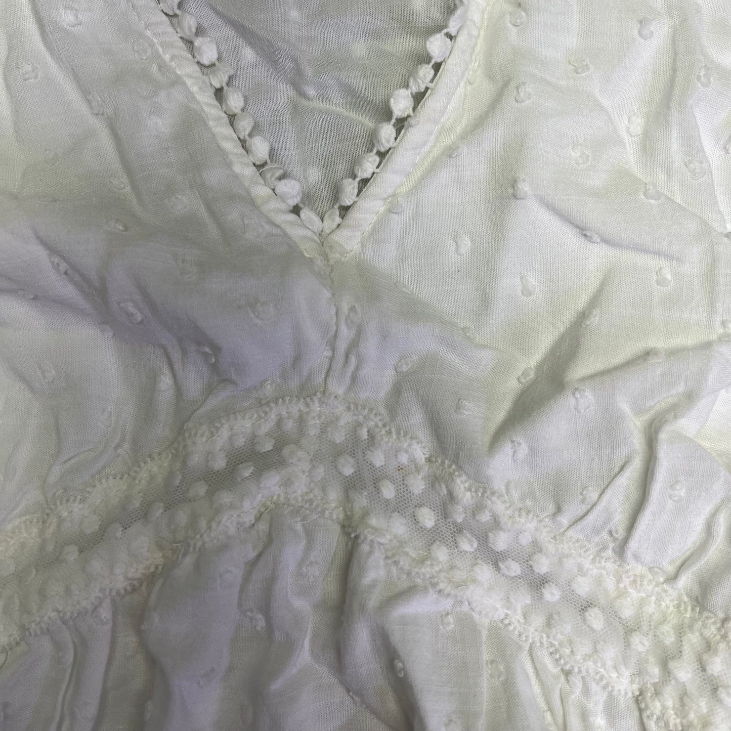 KNOX ROSE Lightweight Short Sleeve Maxi Dress  Women's Sz L White (Pre-Owned)