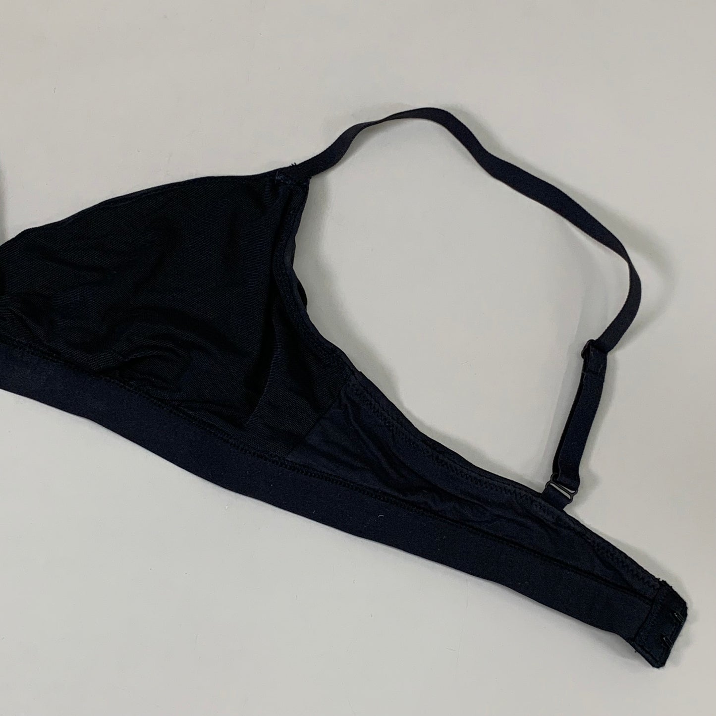 SKIMS Triangle Bralette 2-Ply Mesh Supportive Stretch Womens Sz S Onyx