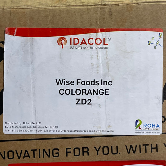 IDACOL Orange Lake Blend Powder Food Color 25 lbs Orange 6238 BB 11/28