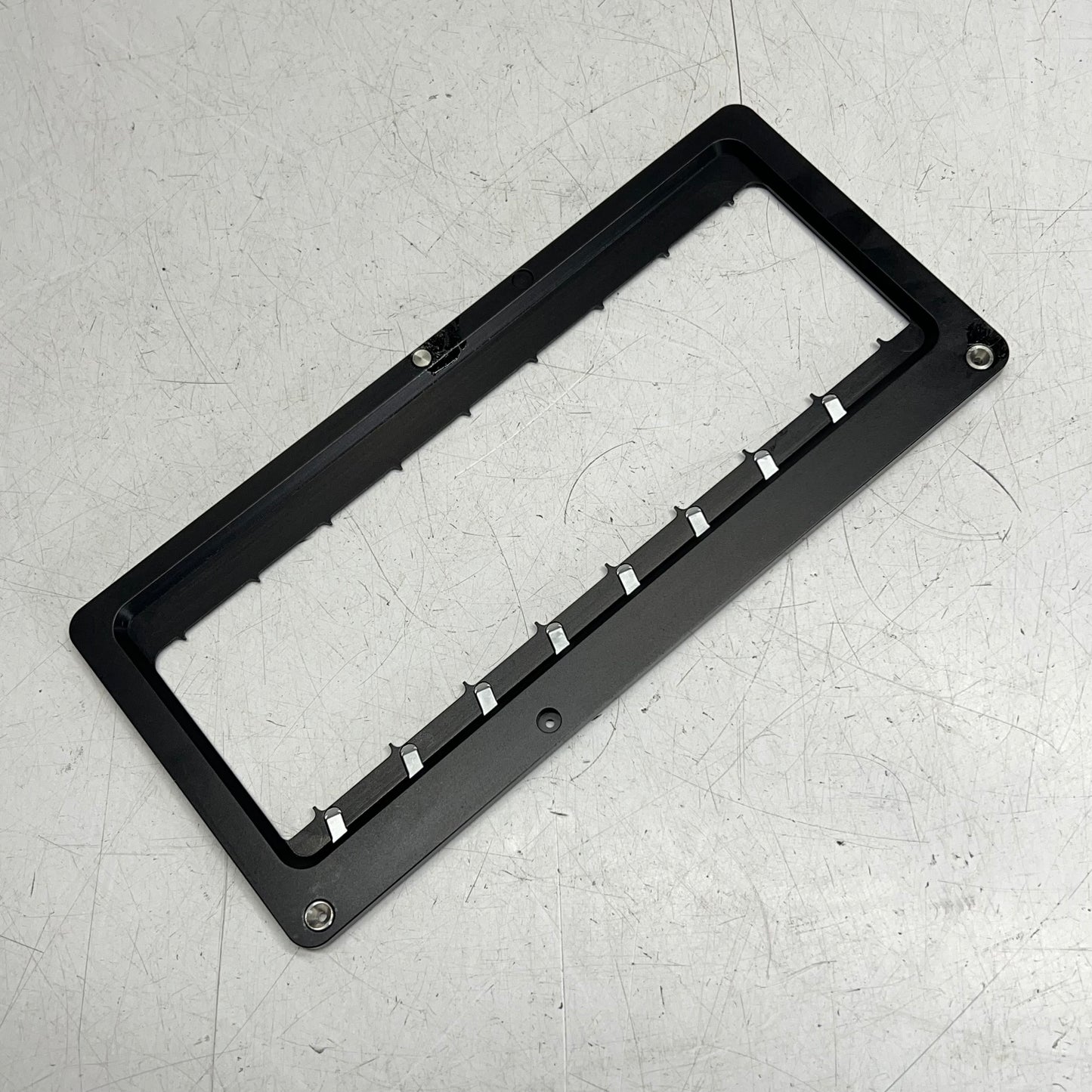 META SYSTEMS Modular Stage Adapter Plates for Microscopes 10.5"x5" Black
