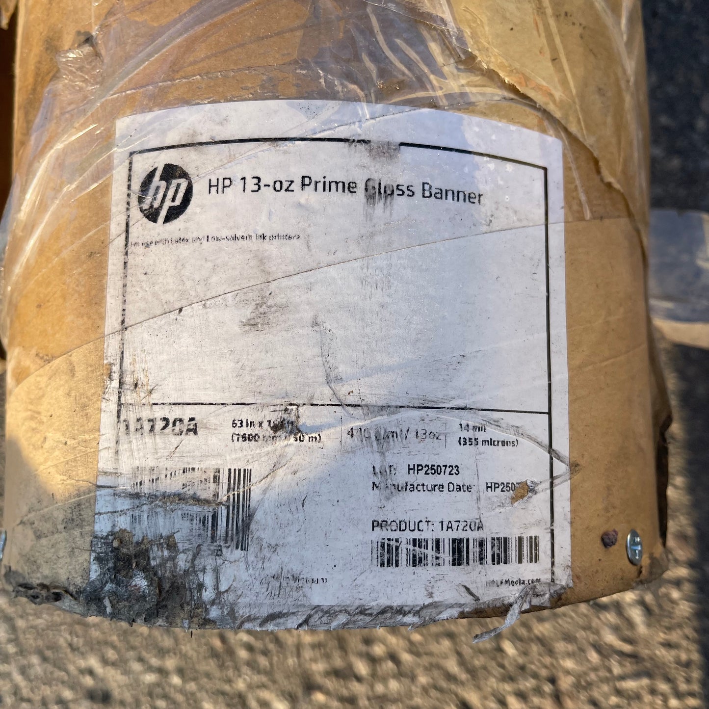 ZA@ Pallet of HP Prime Gloss Banners 13 oz 164’ x 63” (AS-IS)