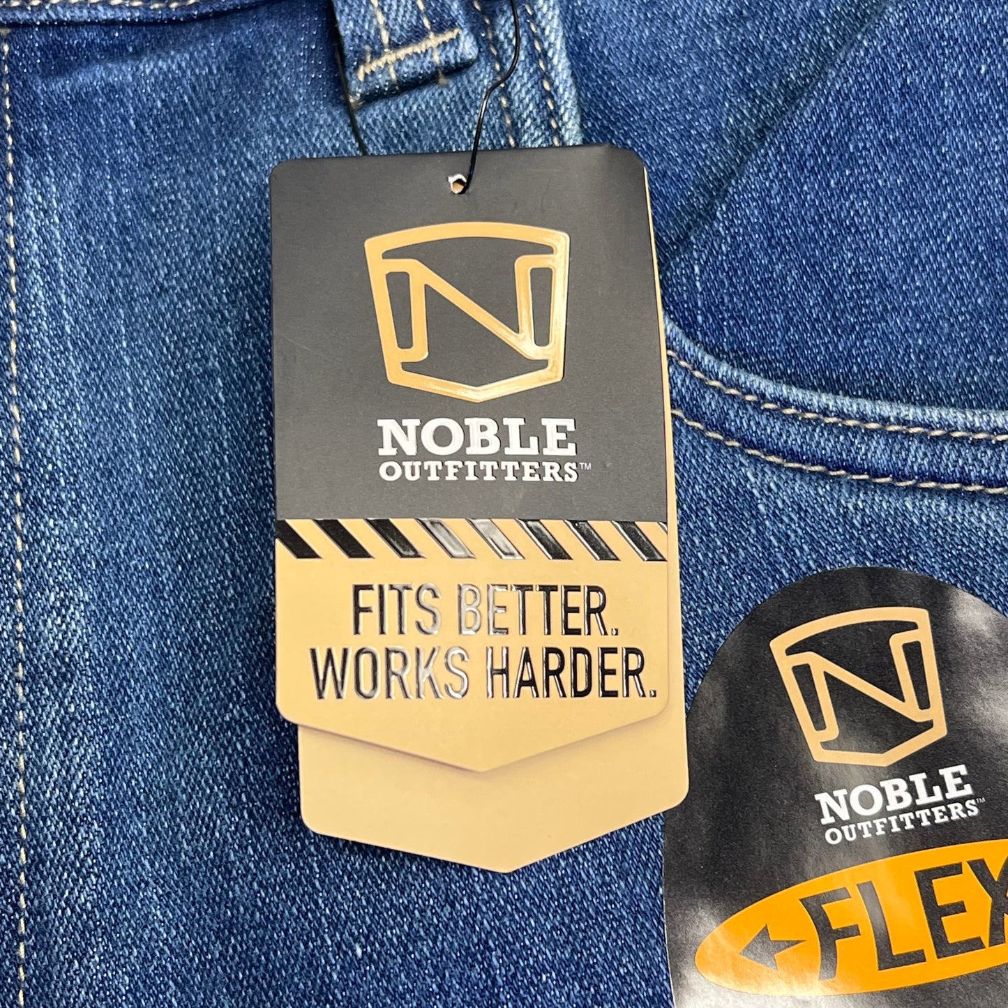 NOBLE OUTFITTERS Flex Denim Carpenter Jean Men's Sz 30x34 Stonewash 18457