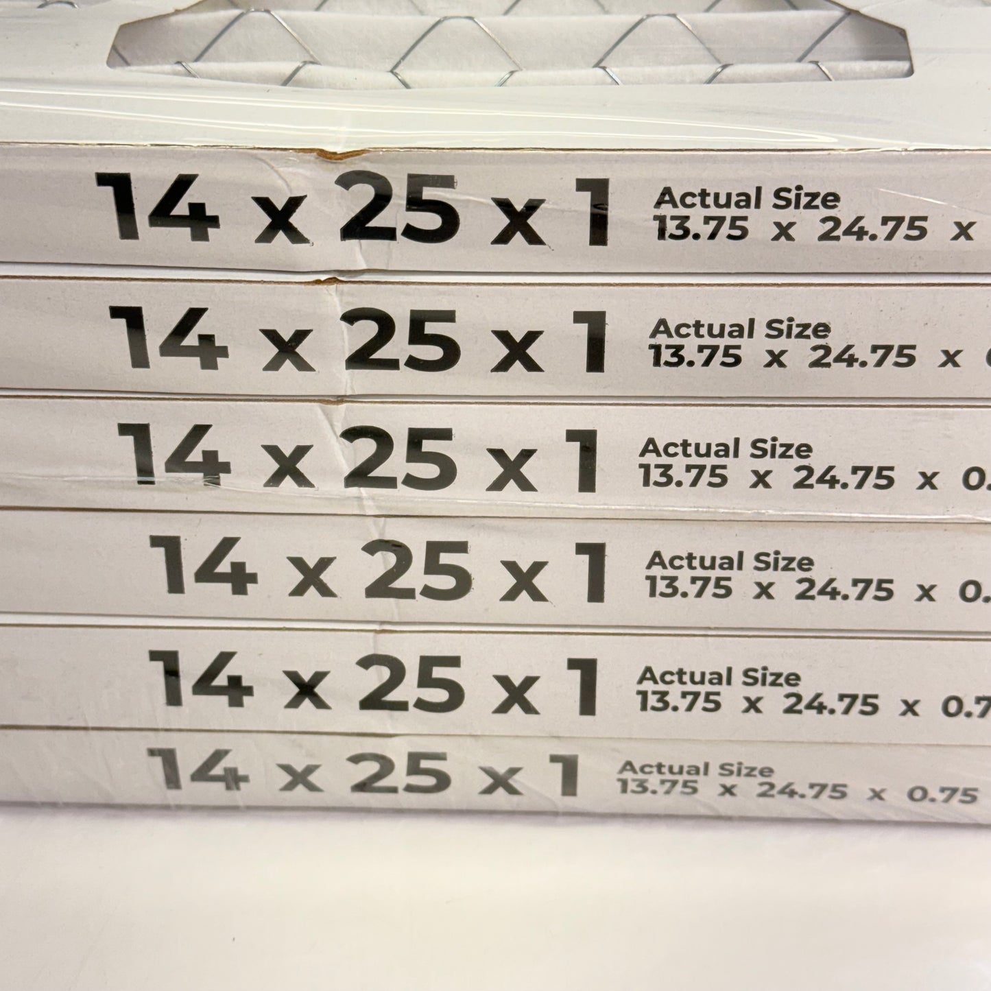 ZA@ SIMPLY FILTERS (Case Of 6) Merv 13 Sz 14x25x1 in Air Filter White