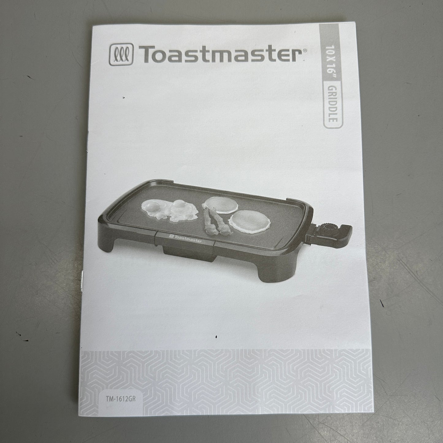 TOASTMASTER Electric Griddle 10" x 16" TM-161GR Black New Other