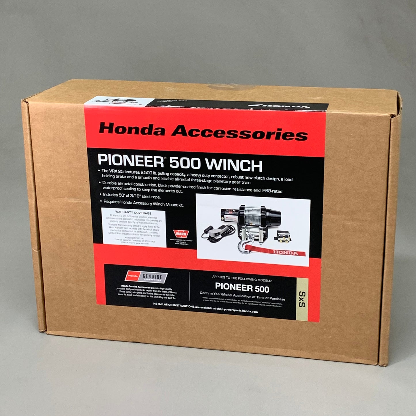 HONDA Winch Kit Pioneer 500 2,500 Pounds of Pulling Force 08L71-HL5-E61