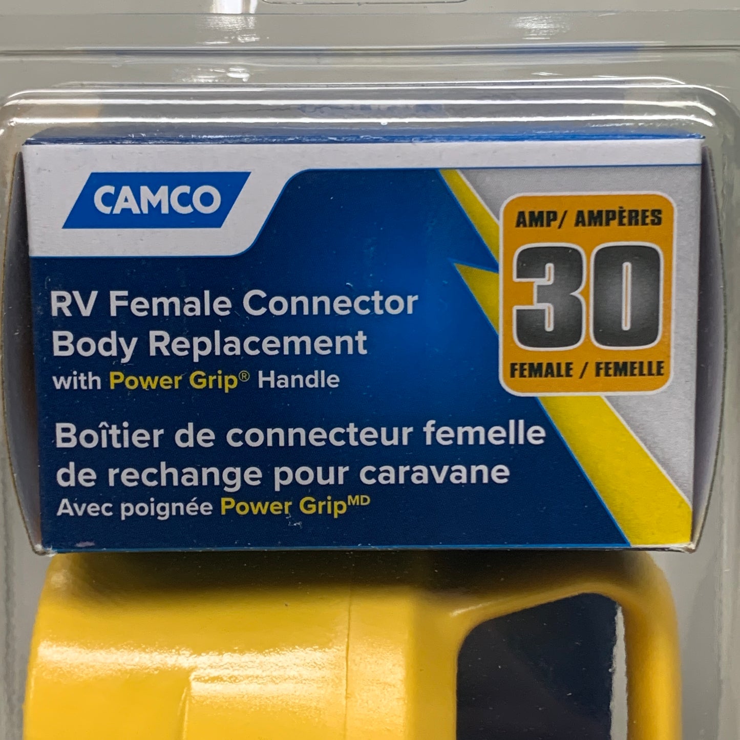 CAMCO RV Female Connector Body Replacement W/ Power Grip Handle 30 AMP 55343