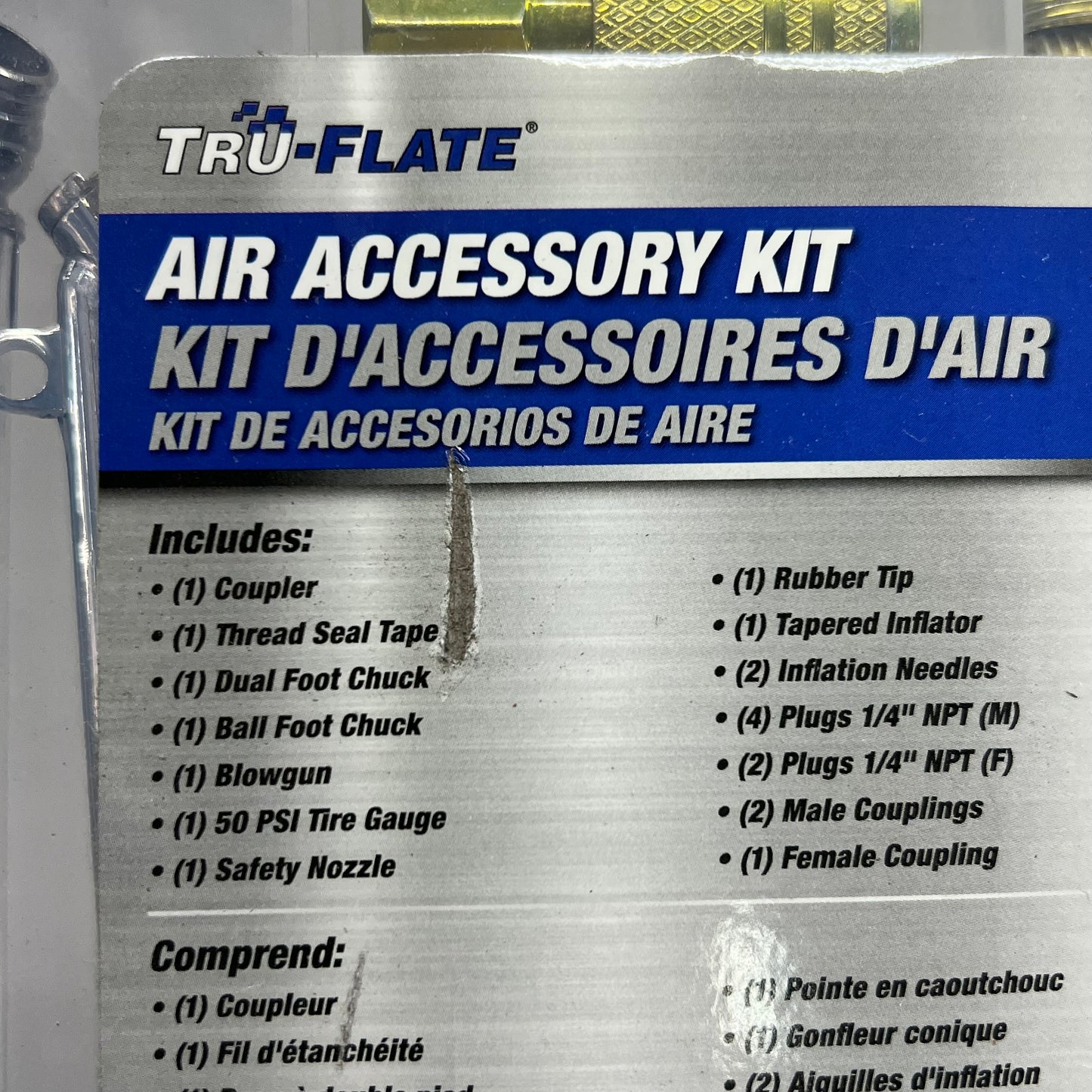 TRU-FLATE 20 Piece Air Accessory Kit For Tank-Mounted Air Compressor 41-225