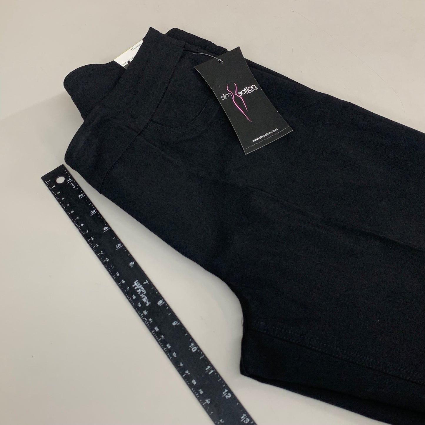 MULTIPLES Ankle Pants Petite Women's Sz 14 Black