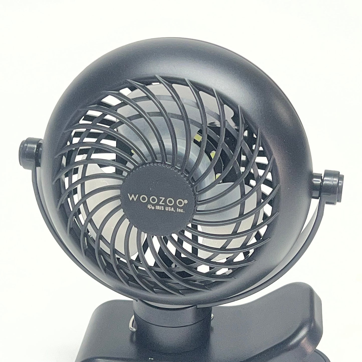 WOOZOO Cordless Portable Clip on Fan W/ Tilt & Speeds 3.5" Black PCF-RT9N