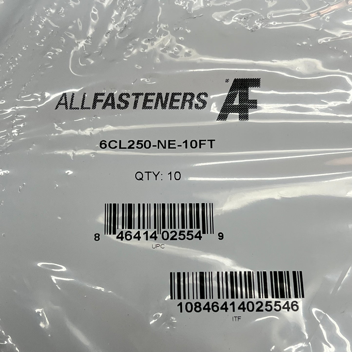 ALL FASTENERS  (10 PACK) Eyelet Cables 90° 3/8" 1/8" 250 Lb X 10' 6CL250-NE-10FT