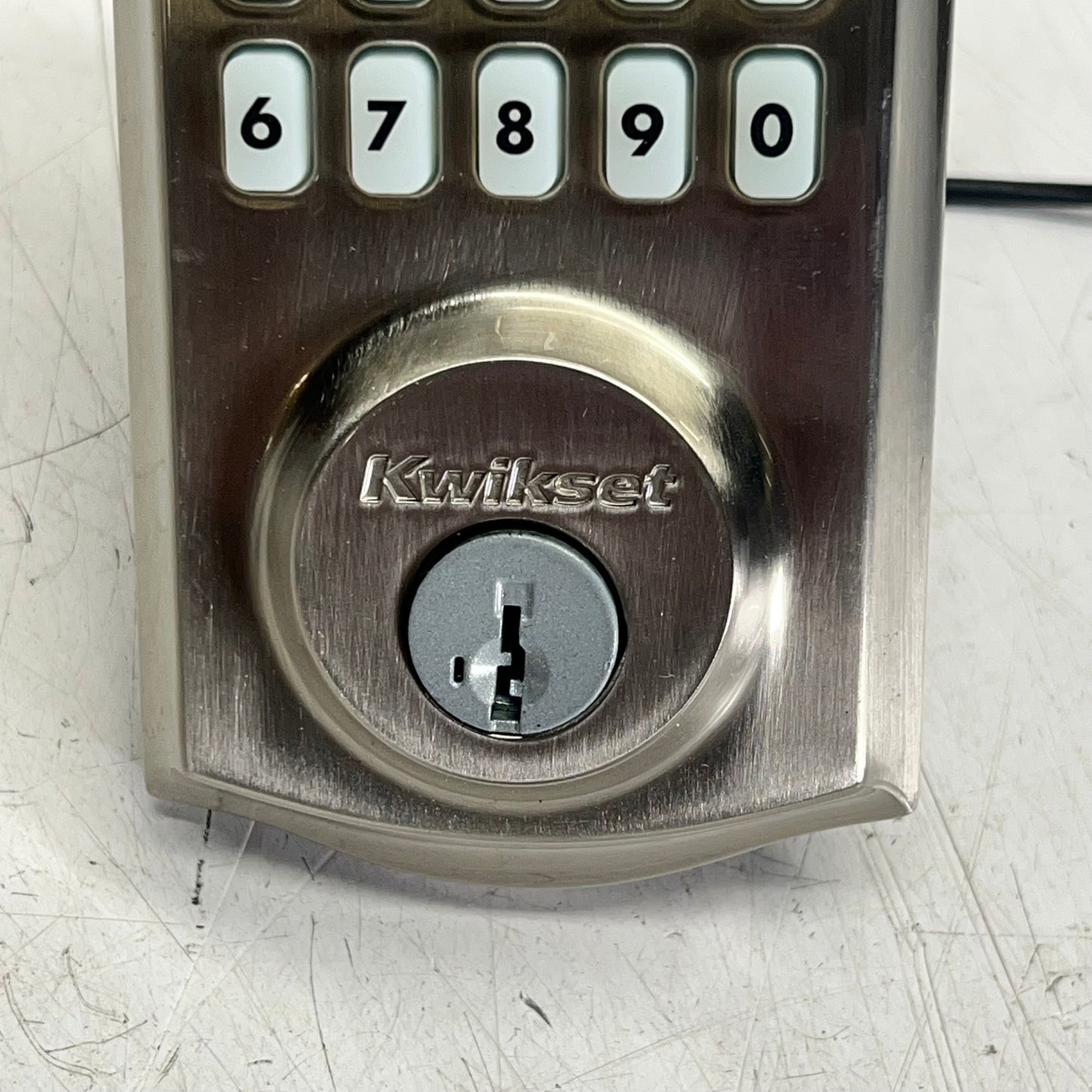 KWIKSET 260 Smartcode Traditional Electronic Deadbolt Satin Nickel 992600-002