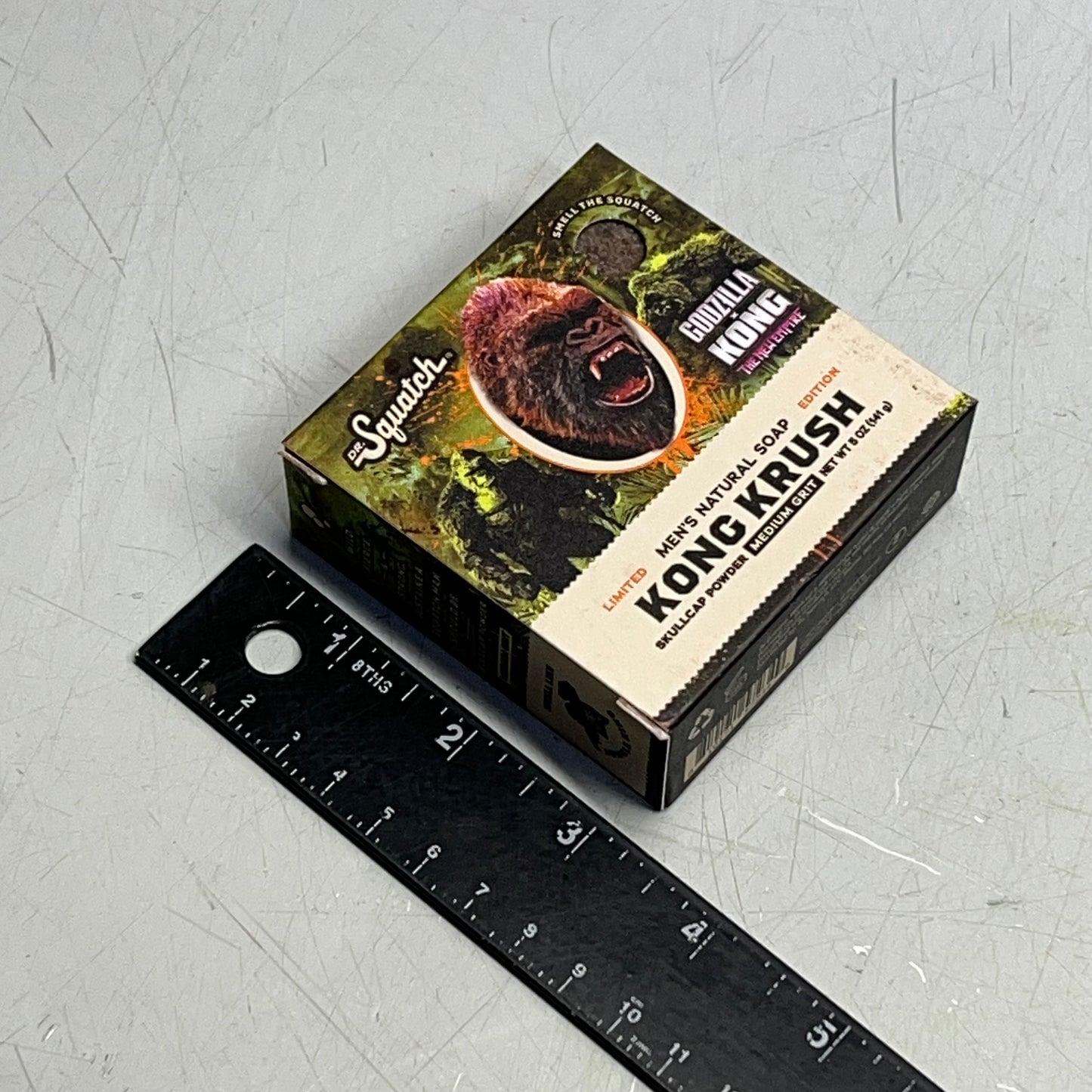 DR SQUATCH (2 PACK) Kong Krush Medium Grit Natural Bar Soap LIMITED EDITION 5 oz