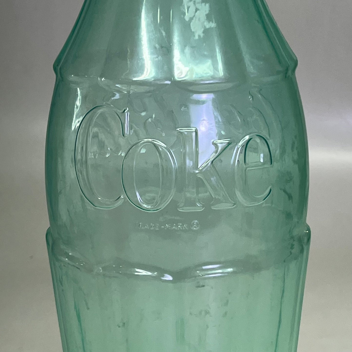 ZA@ COCA-COLA (2 PACK) Plastic Coke Bottle Bank 22"H Green & Red (AS-IS) E