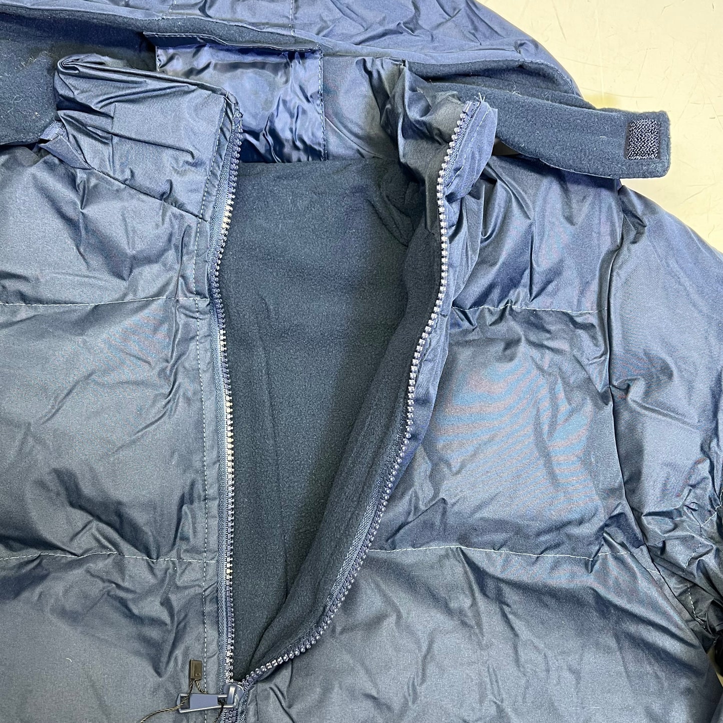 AMERICAS SUPPLIER Heavyweight Zip Up Coat Jacket Men's Sz L Navy Blue 2383077