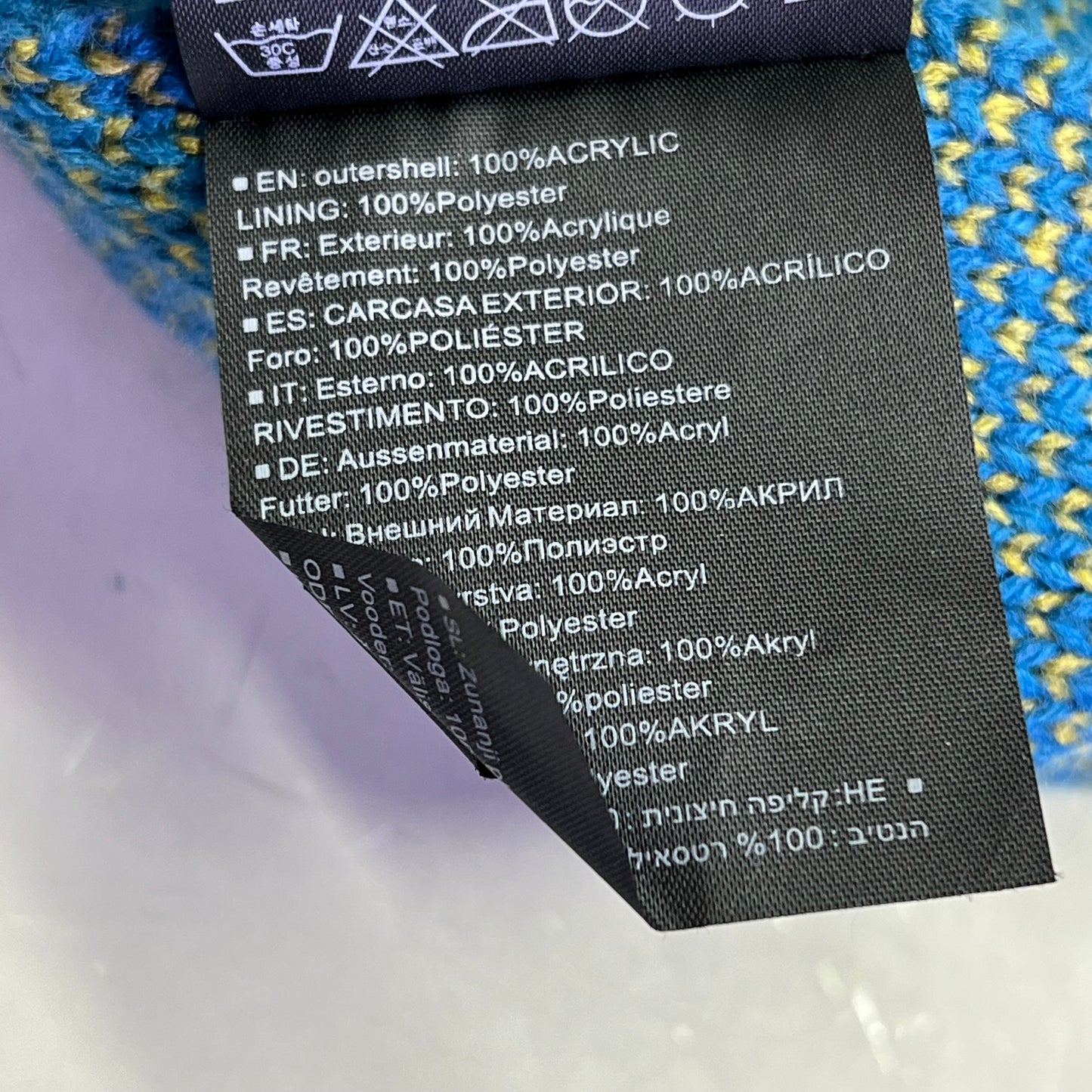 BURTON Snowboard X Fat Tire FT Fairisle Pom Beanie One Size Multicolor (Used)