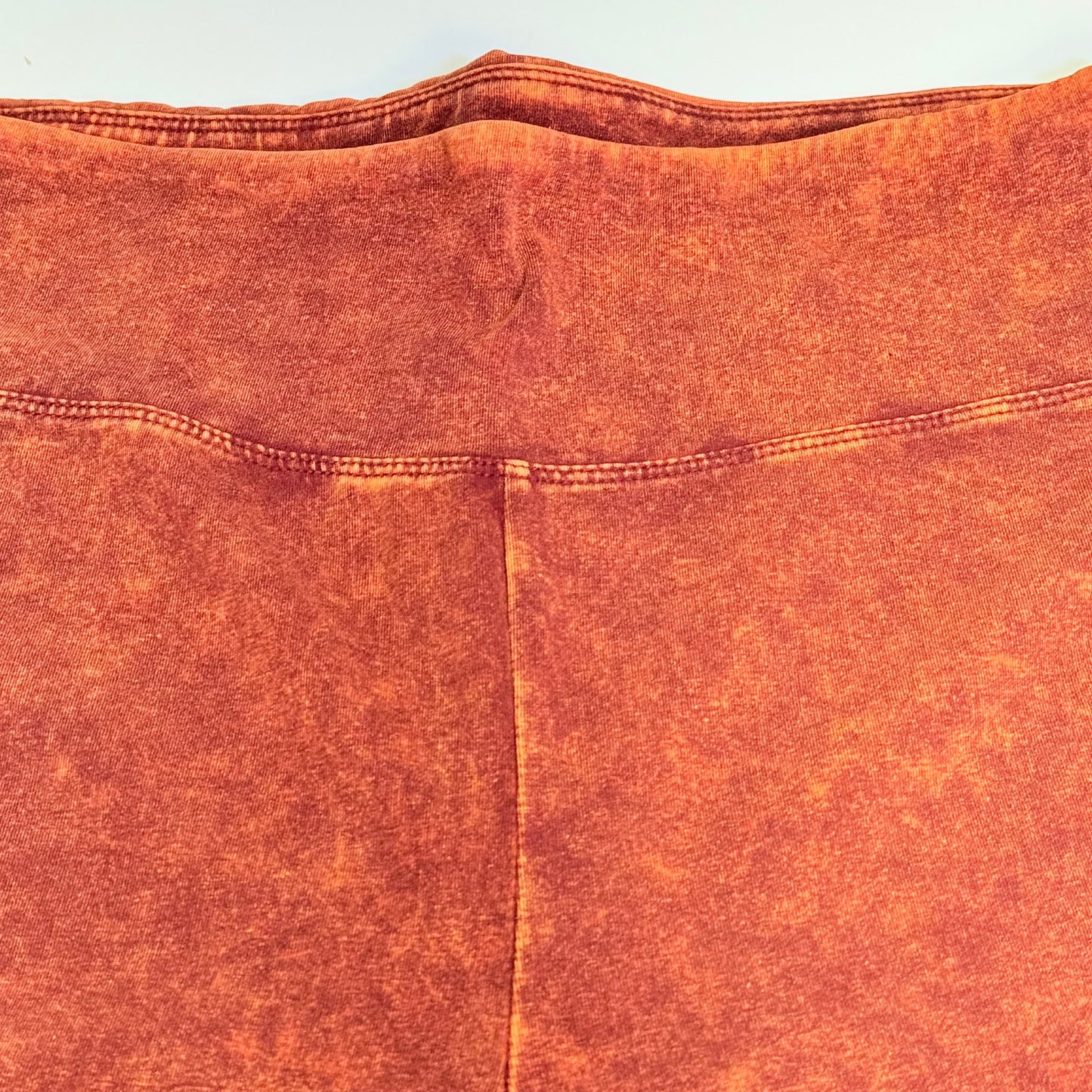 ZENANA Zenana Mineral Wash Wide Waistband Legging Size 2x Almond (New)