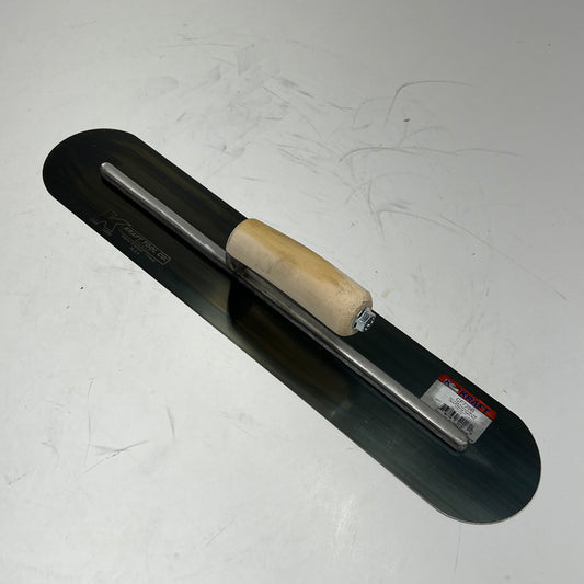 KRAFT TOOLS Professional Grade Pool Trowel 20L"x4" L Blue Steel CF739B