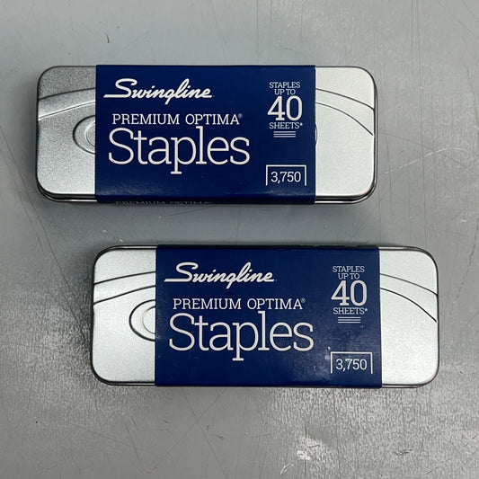 SWINGLINE (2 PACK, 3,750 PER BOX) Optima Staples 40-Sheet Capacity S70355560DP