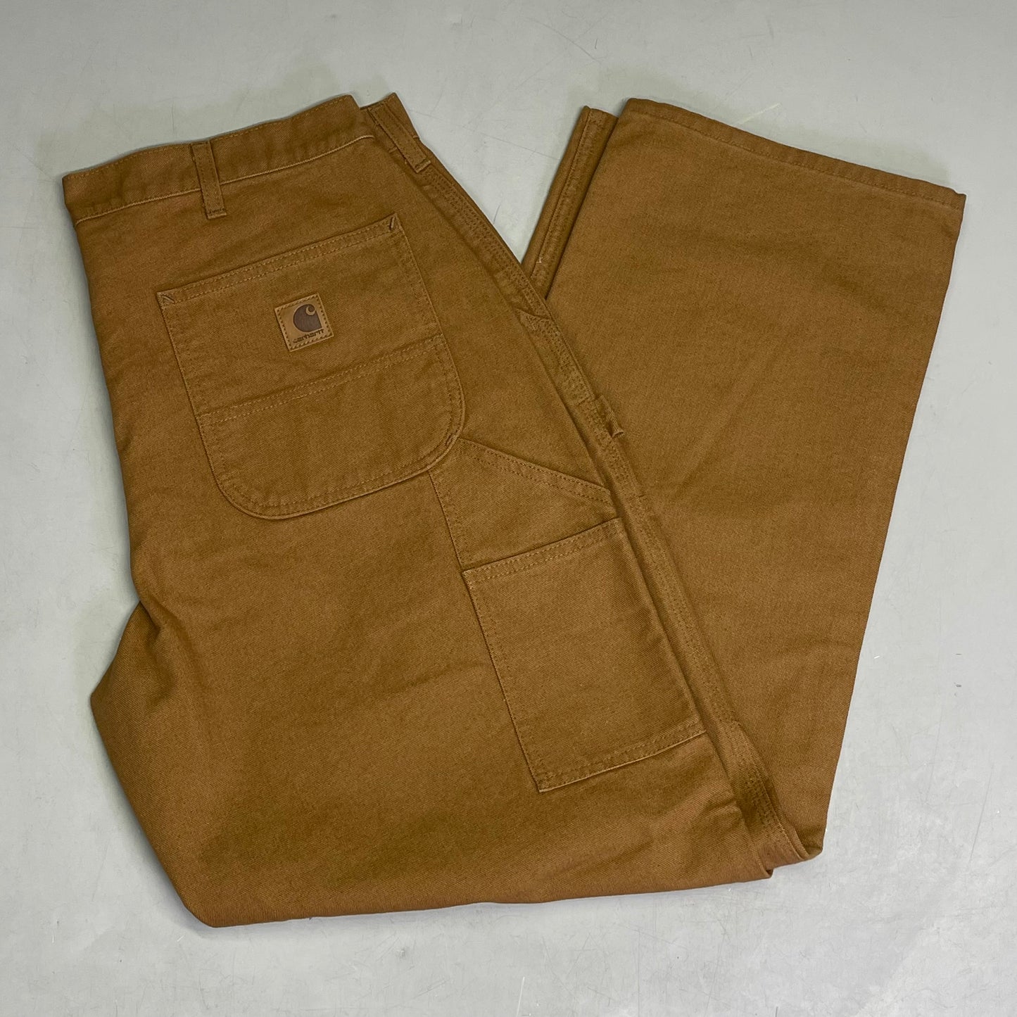 CARHARTT Loose Fit Washed Duck Utility Work Pant Men's Sz W36xL30 Brown BN0011-M
