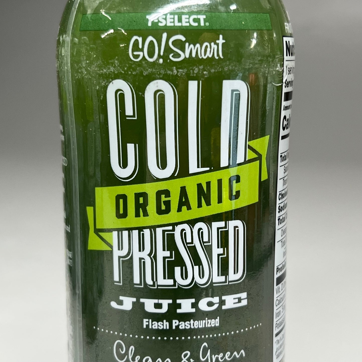 ZA@ COLD ORGANIC PRESSED JUICE Clean & Green 14 oz - 20 Pack BB 08/14/25 F