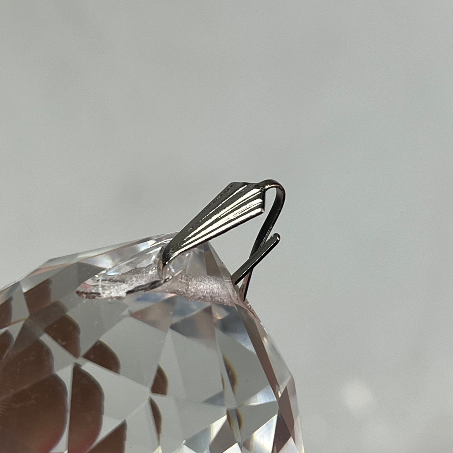 (LOT OF 10) Replacement Crystal Balls Chandeliers/Lamps Prism Faced 1.5" Clear