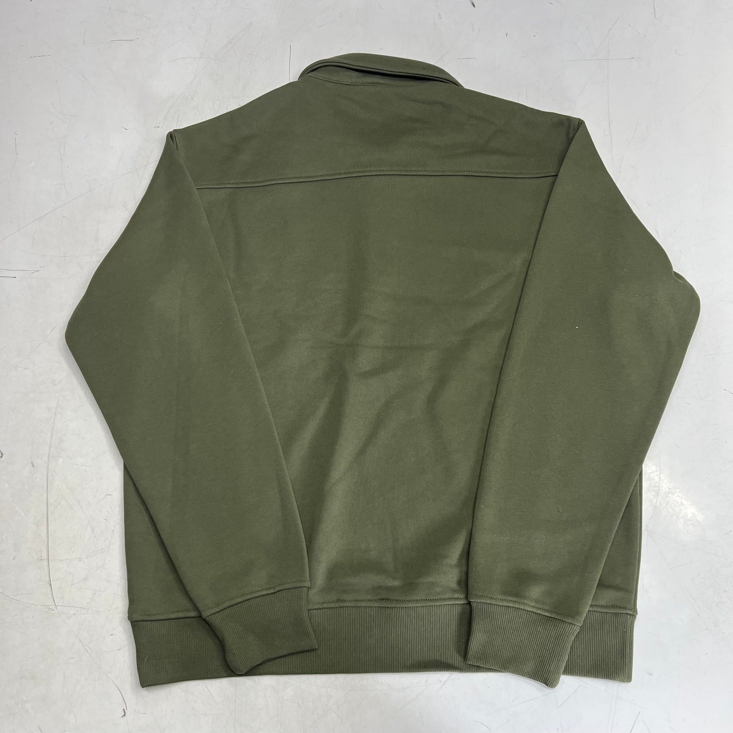 RW & CO Long-sleeve Quarter-zip Polo Sweater Men's Sz S Forest Green 492388