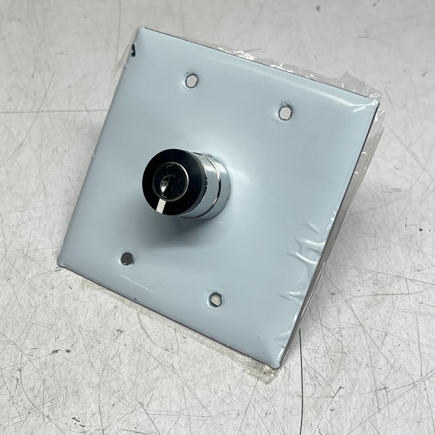 WON DOOR CORPORATION Keyswitch Assembly W/ Hardware for Door Silver 017741