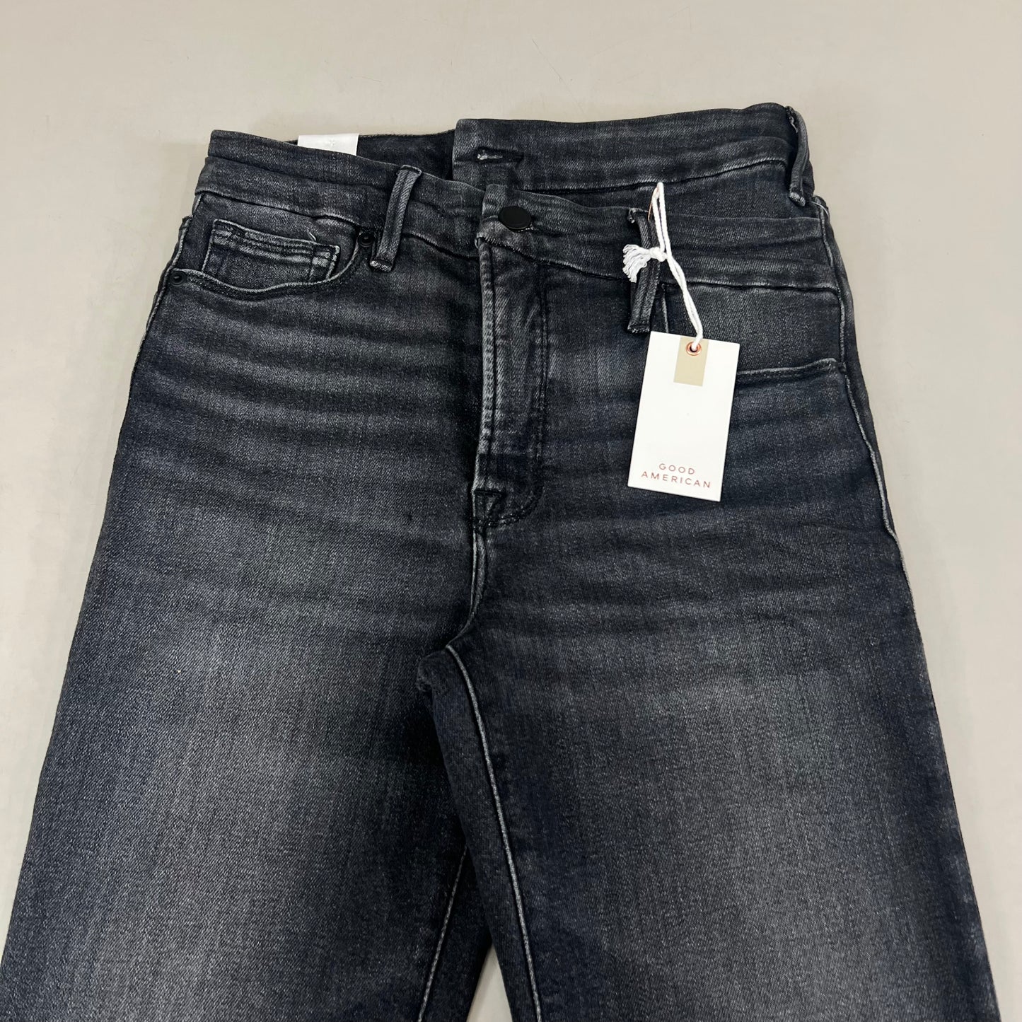 GOOD AMERICAN Good Classic High Rise Jeans Women's Sz 0 Black219 GCCO014BTP