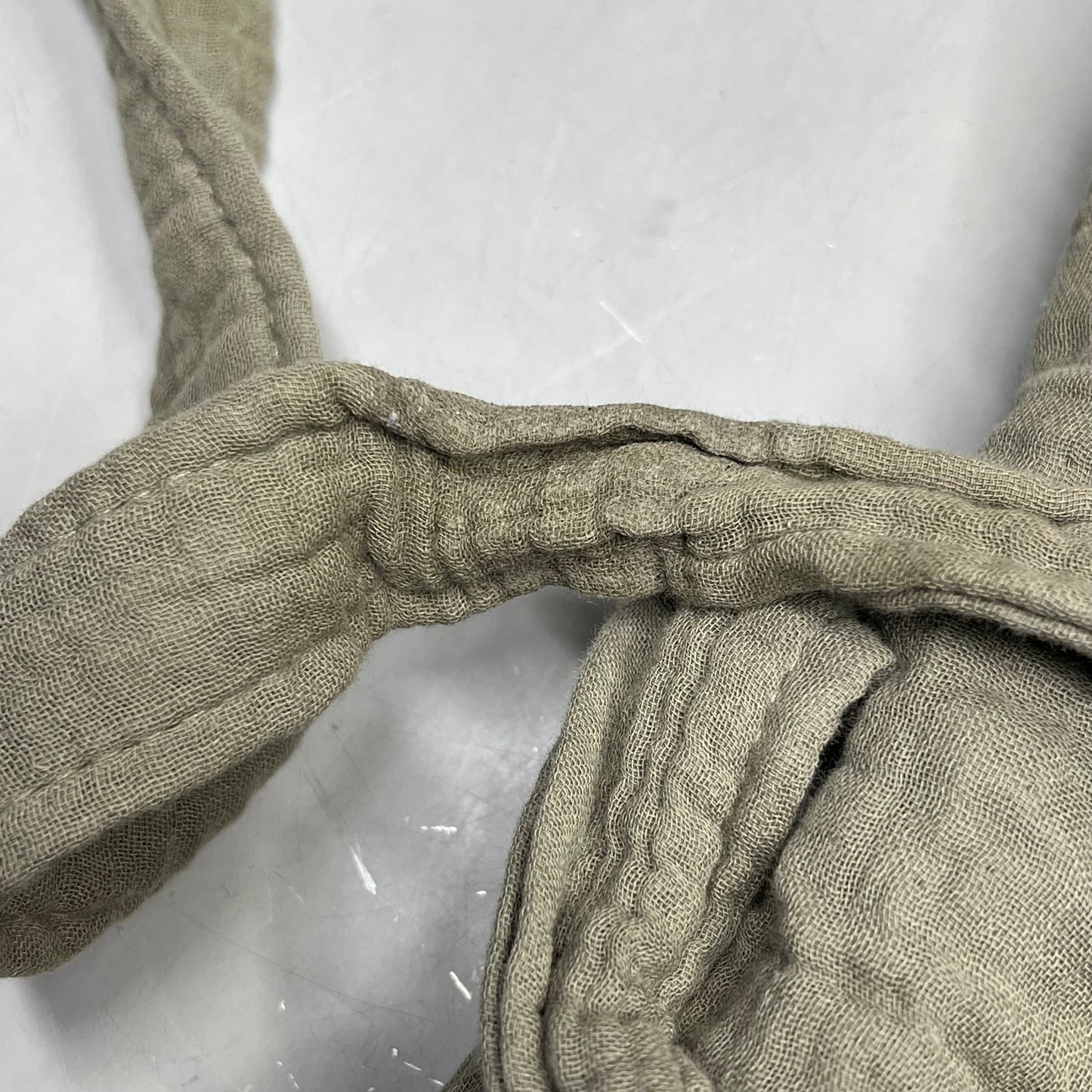 PARACHUTE 4-Ply Gauze Cloud Cotton Robe W/ Pockets Men's Sz S Moss (Pre-Owned)