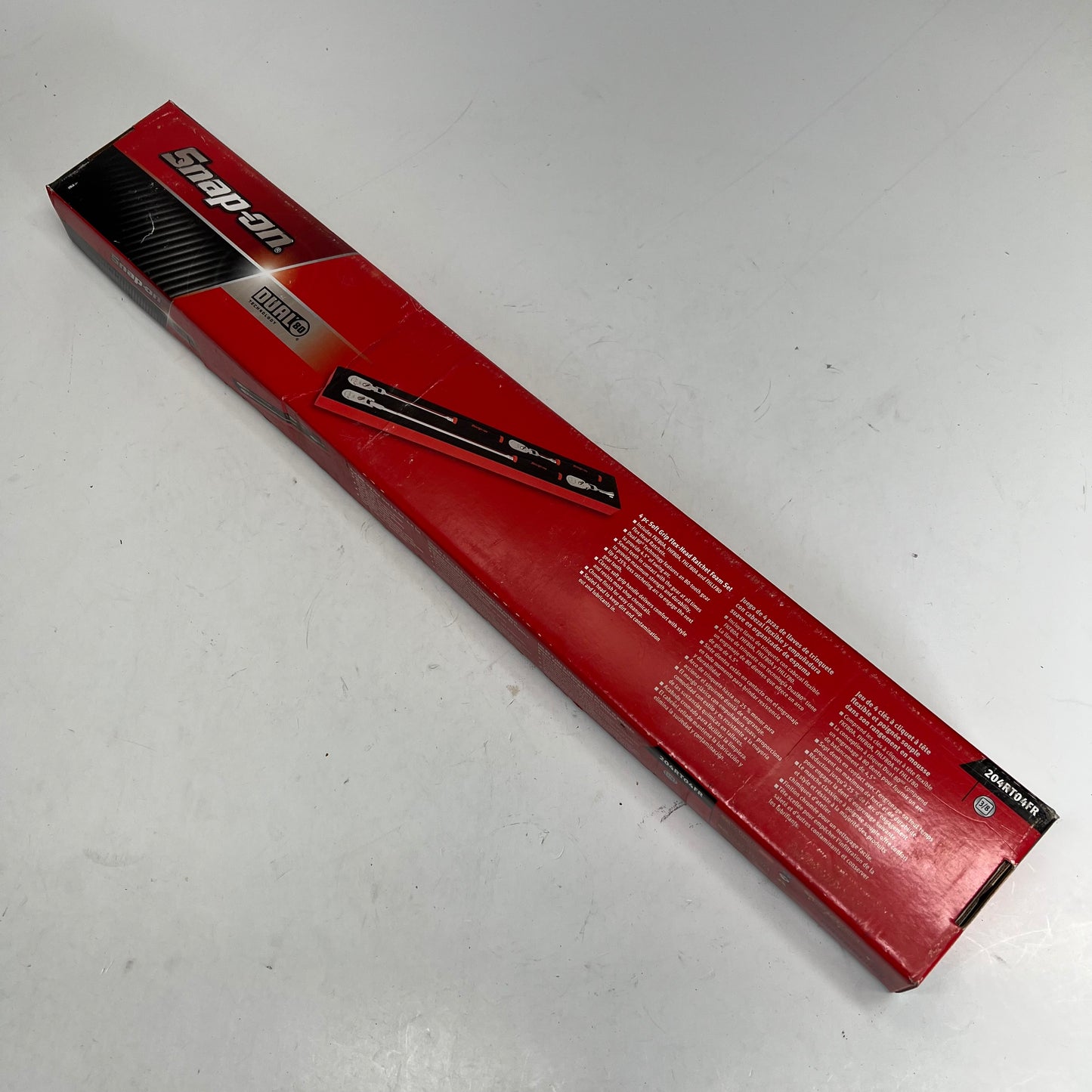 SNAP ON Soft Grip Flex Head Ratchet Set 4 Pc - 3/8" Drive 204RT04FR (As-Is)