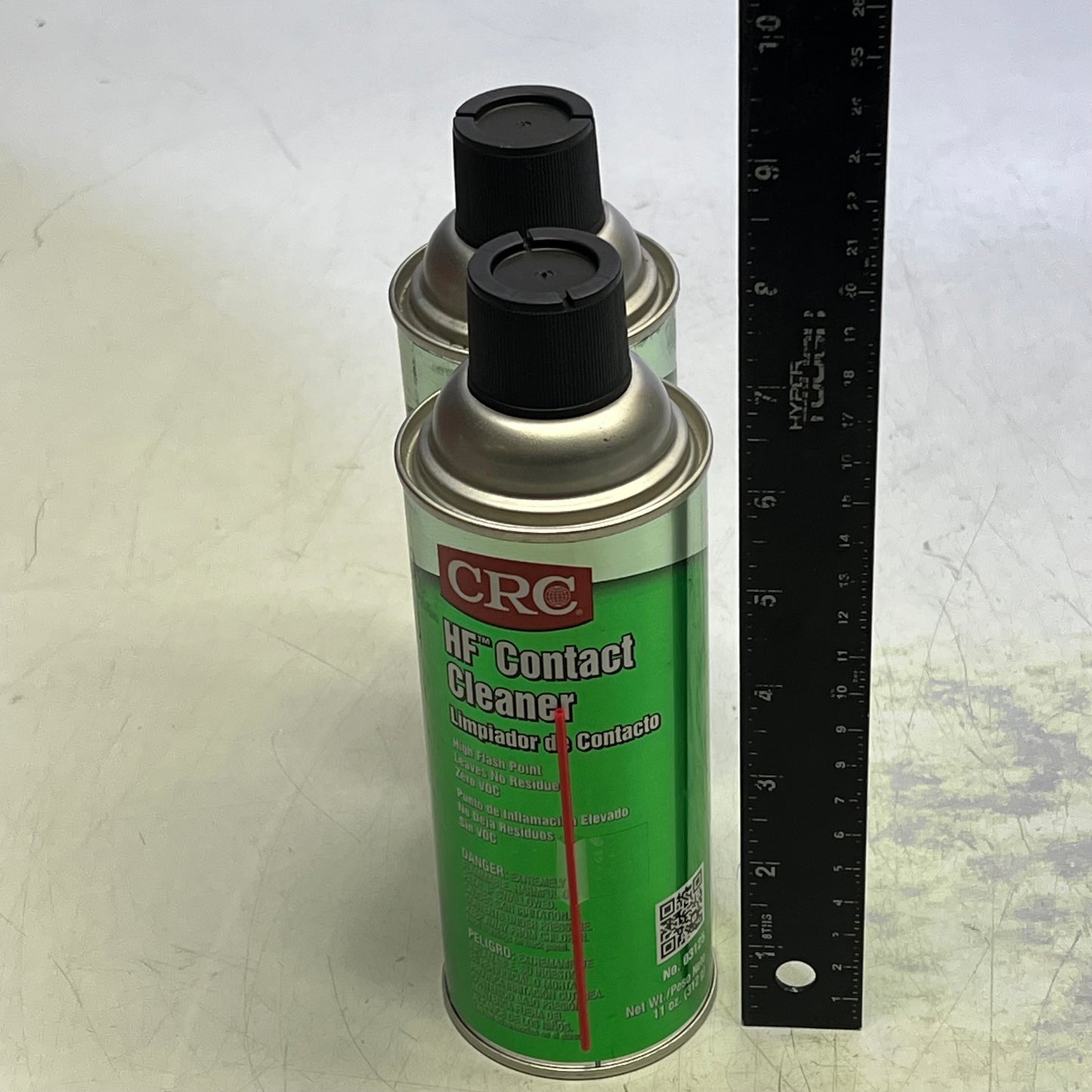 CRC (2 PACK) HF Contact Cleaner Leaves No Residue Aerosol 11 oz Clear 03125