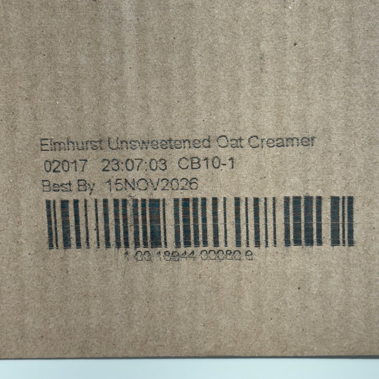 ELMHURST (6 PACK) Elmhurst Unsweetened Oat Creamer 16 fl oz. BB 11/26
