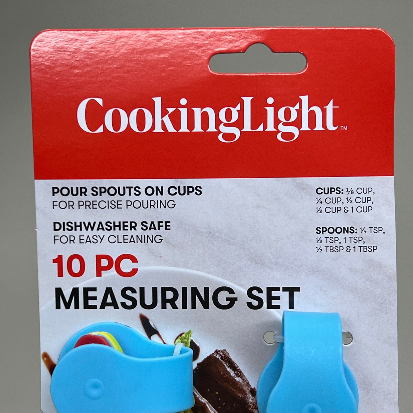 EPOCA Cooking Light 10 Peice Plastic Measuring Cups & Spoons Rainbow CLX01-K022