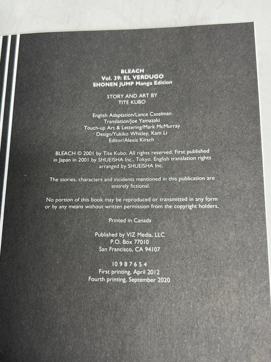 Bleach, Vol 39 by Tite Kubo Paperback (New)