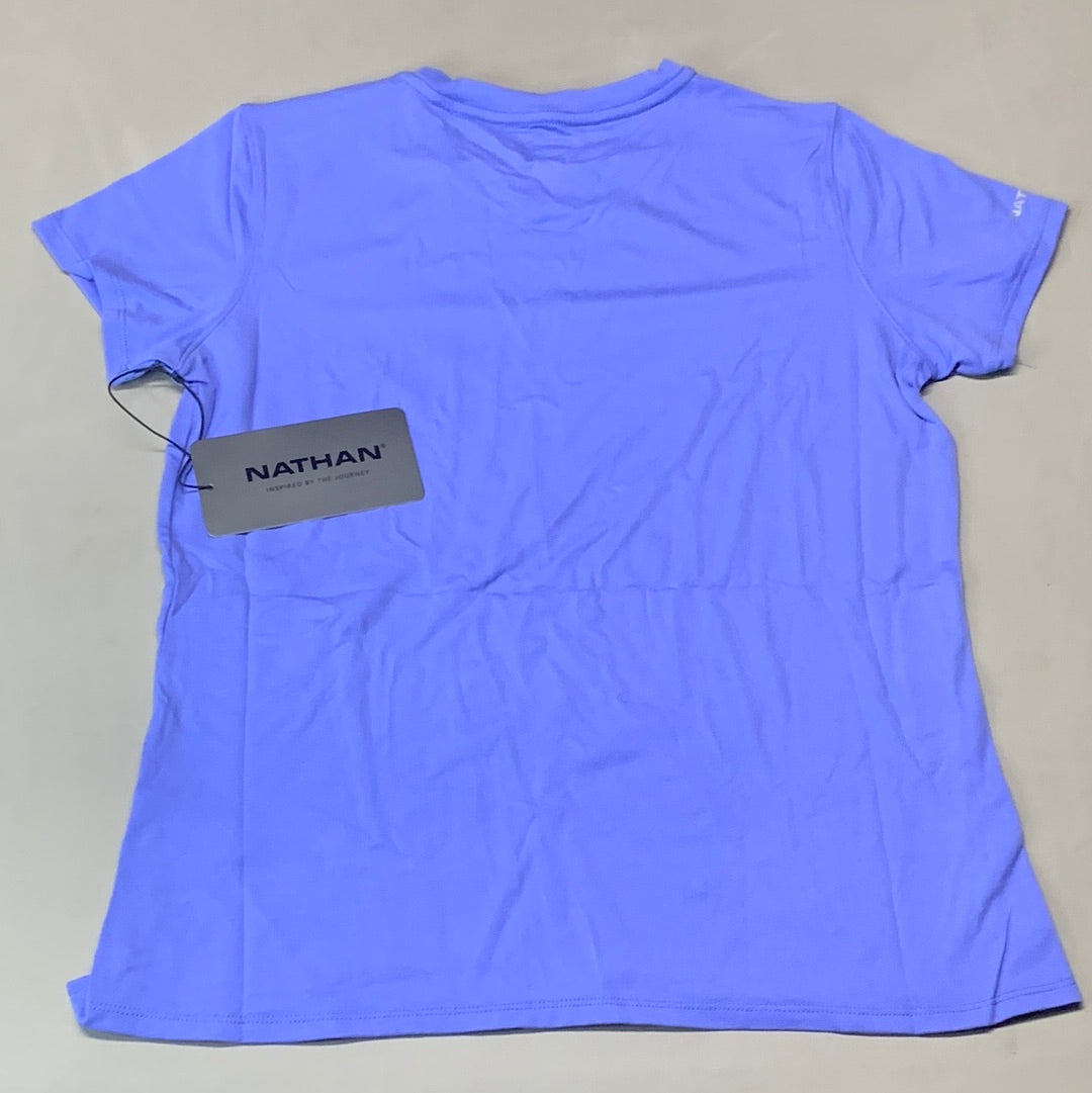 NATHAN Dash Short Sleeve Tee Shirt 2.0 Women's Sz S Baja Purple NS51280-70025-S (New)