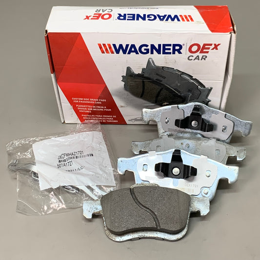 WAGNER OEx Ceramic Disc Brake Pad Set 7" x 3" Grey OEX1721