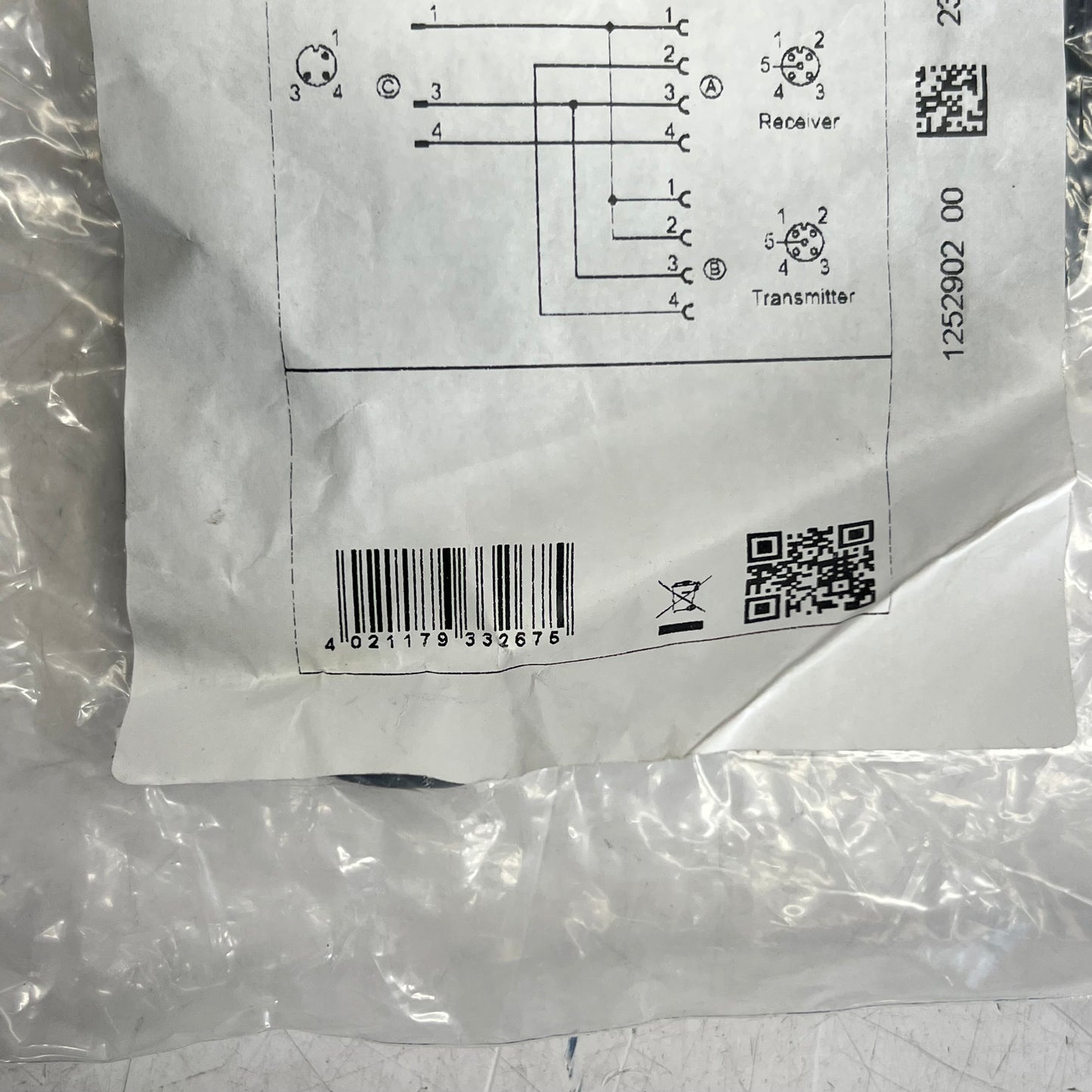 IFM Electronics Y Splitter Cable High Range Wide Operate Temp Range 24DC EY5053