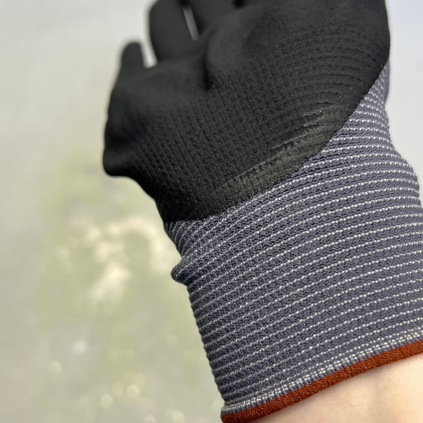 ATG (12 PAIRS) MaxiFlex Ultimate Palm Coat Knitwrist Gloves Sz L Black 34-874