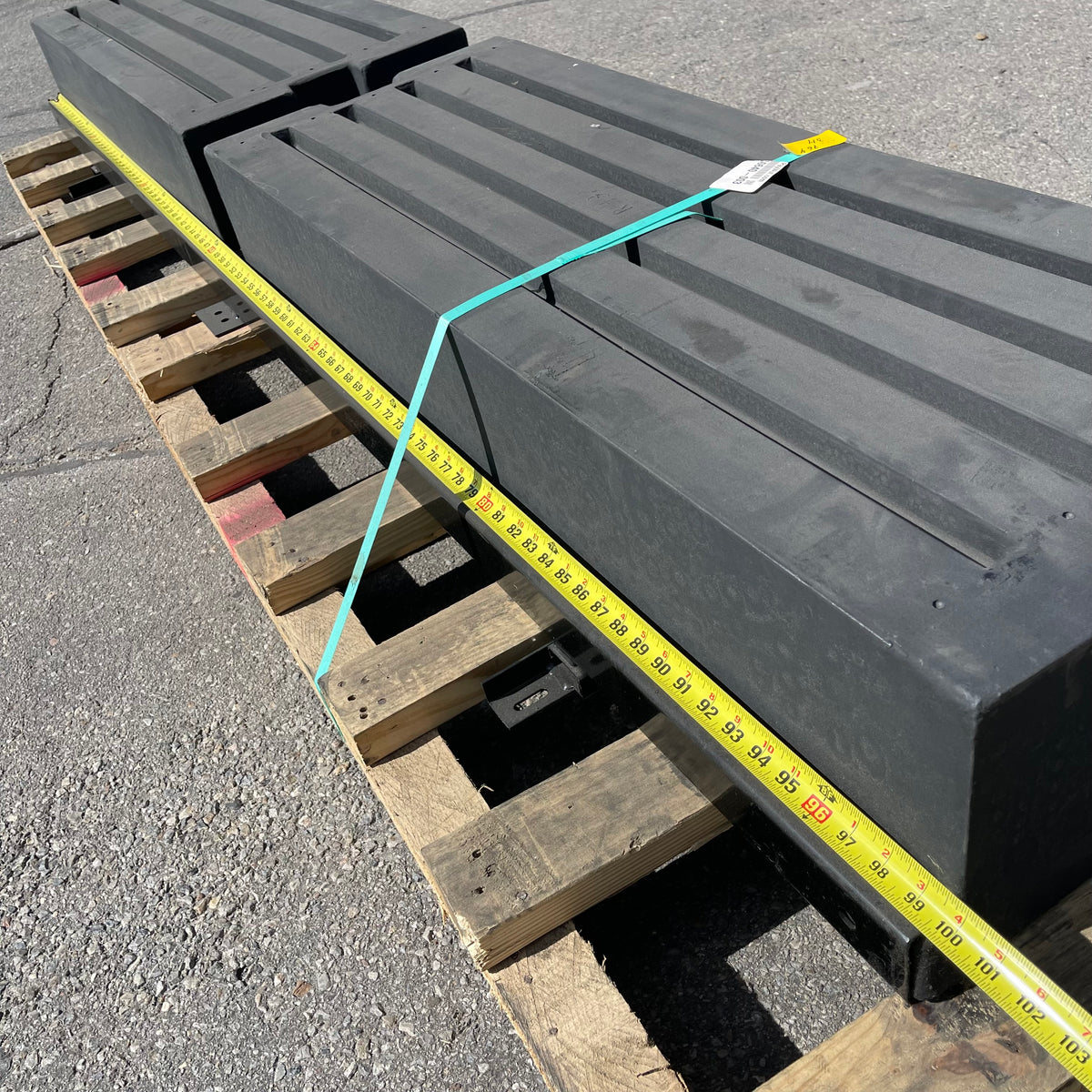 LIPPERT Large Double Bin Storage System 100"x19"x9" Black