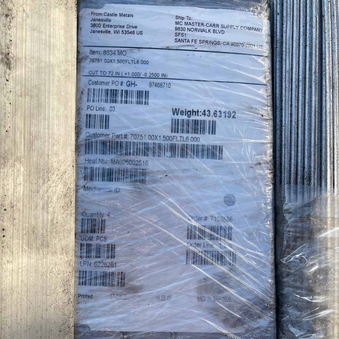 Z@ CASTLE METALS Aluminum Pieces for Machining