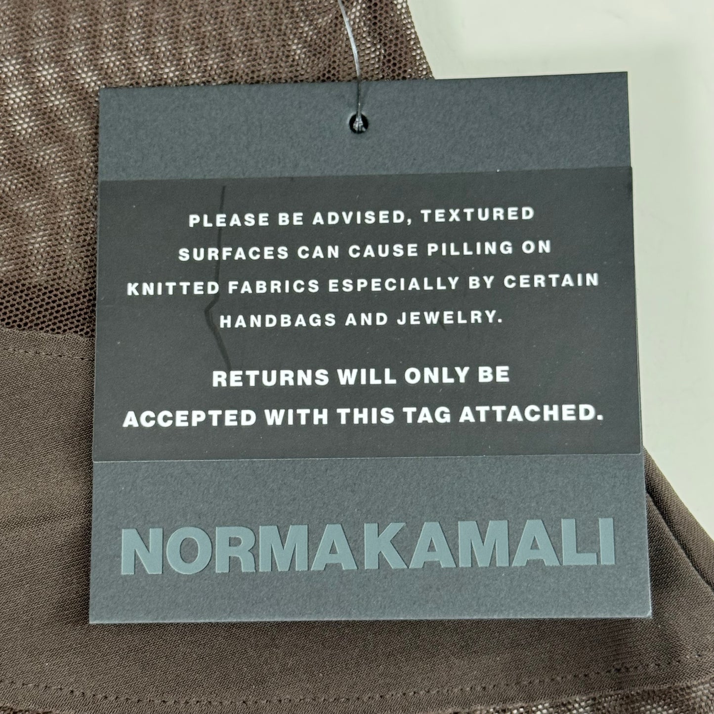 NORMA KAMALI One Shoulder Snake Mesh Catsuit Footsie Women's Sz XL/42 Chocolate