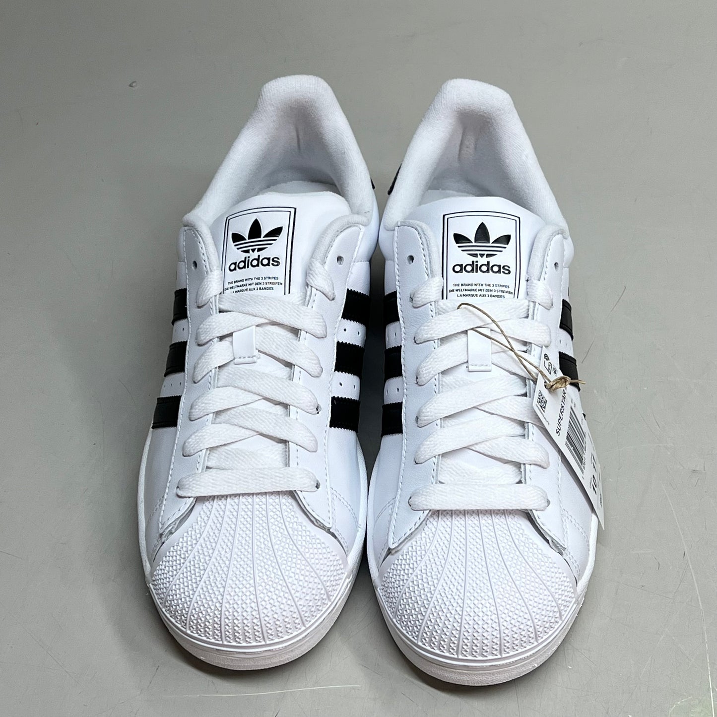 ADIDAS Superstar II Lowtop Sneakers Men's Sz 10 Women's Sz 11 White/Black IH8659