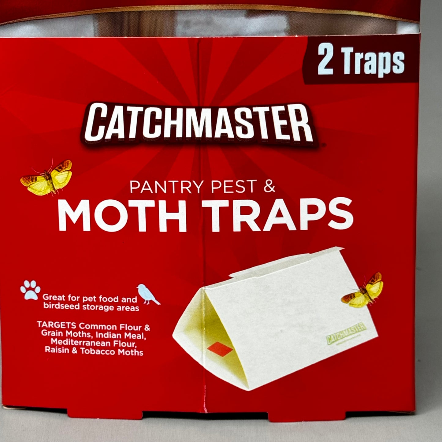 CATCHMASTER (12 Boards) Pantry Pest & Month Glue Board Trap Pheromones 2pk 812SD