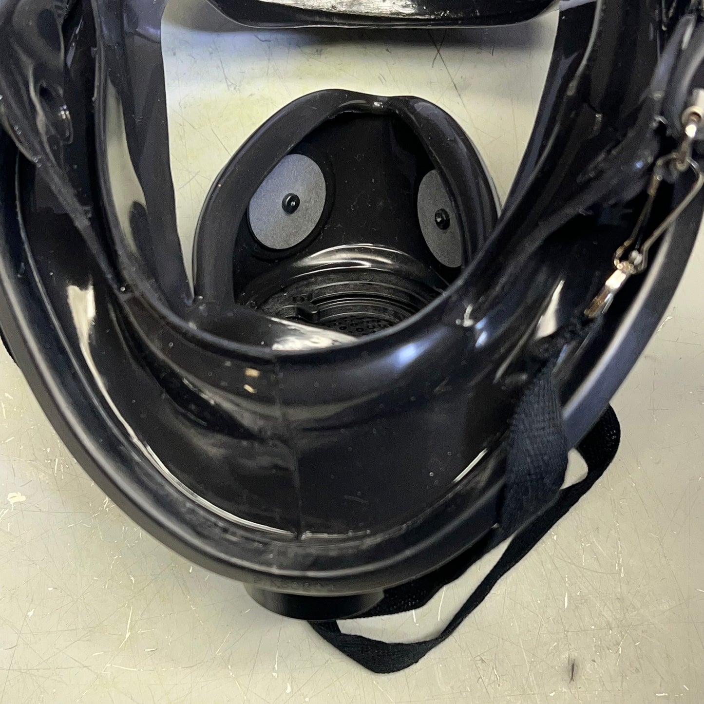 HONEYWELL Full Facepiece W/ 5 Strap Headband Dual Cartridge Sz M/L Black 760008A