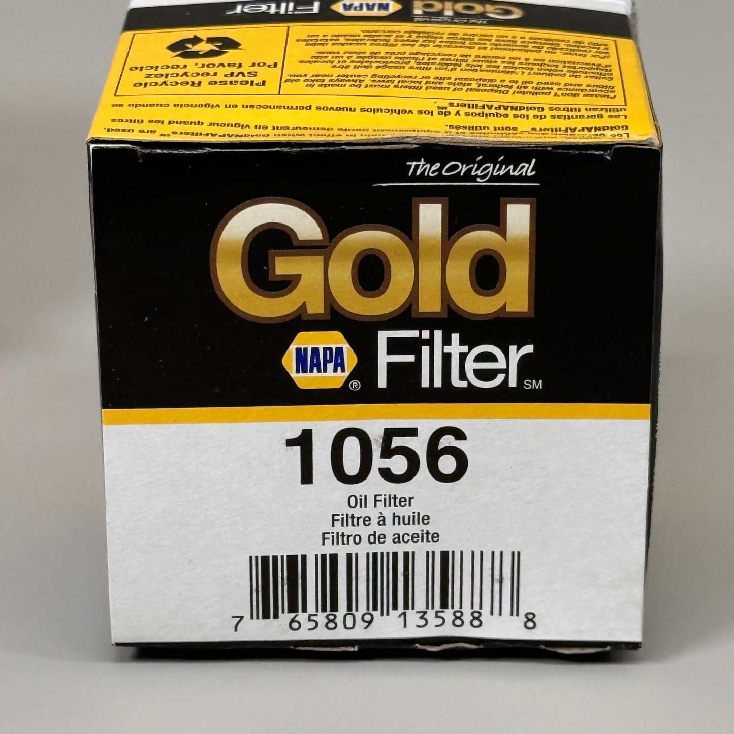 NAPA (2 PACK) Original Gold Oil Filter Enhanced Cellulose Media Material 21 Micron 1056