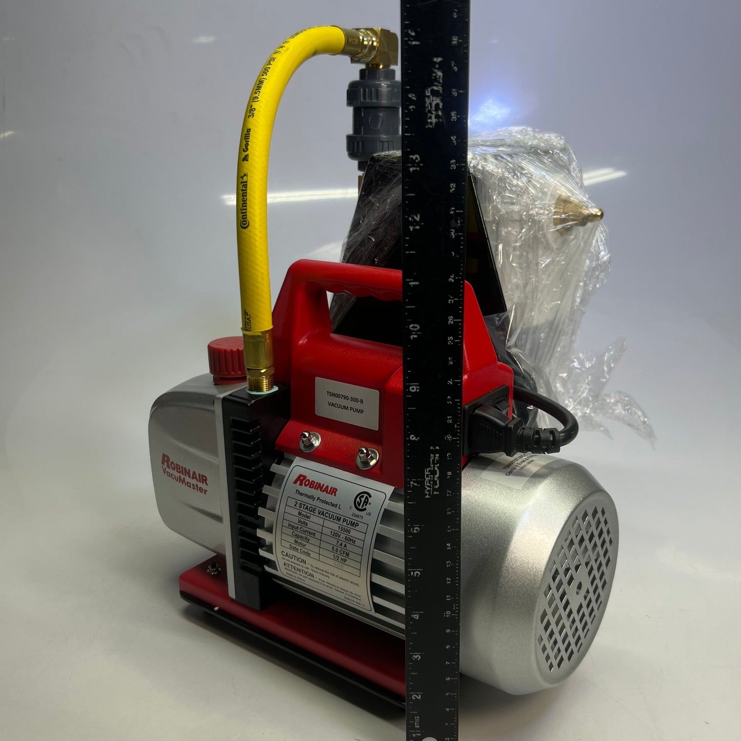 ROBINAIR 2 Stage Vacuum Pump 120V - 60Hz - 1/2HP + Fill Kit 25L, 15500