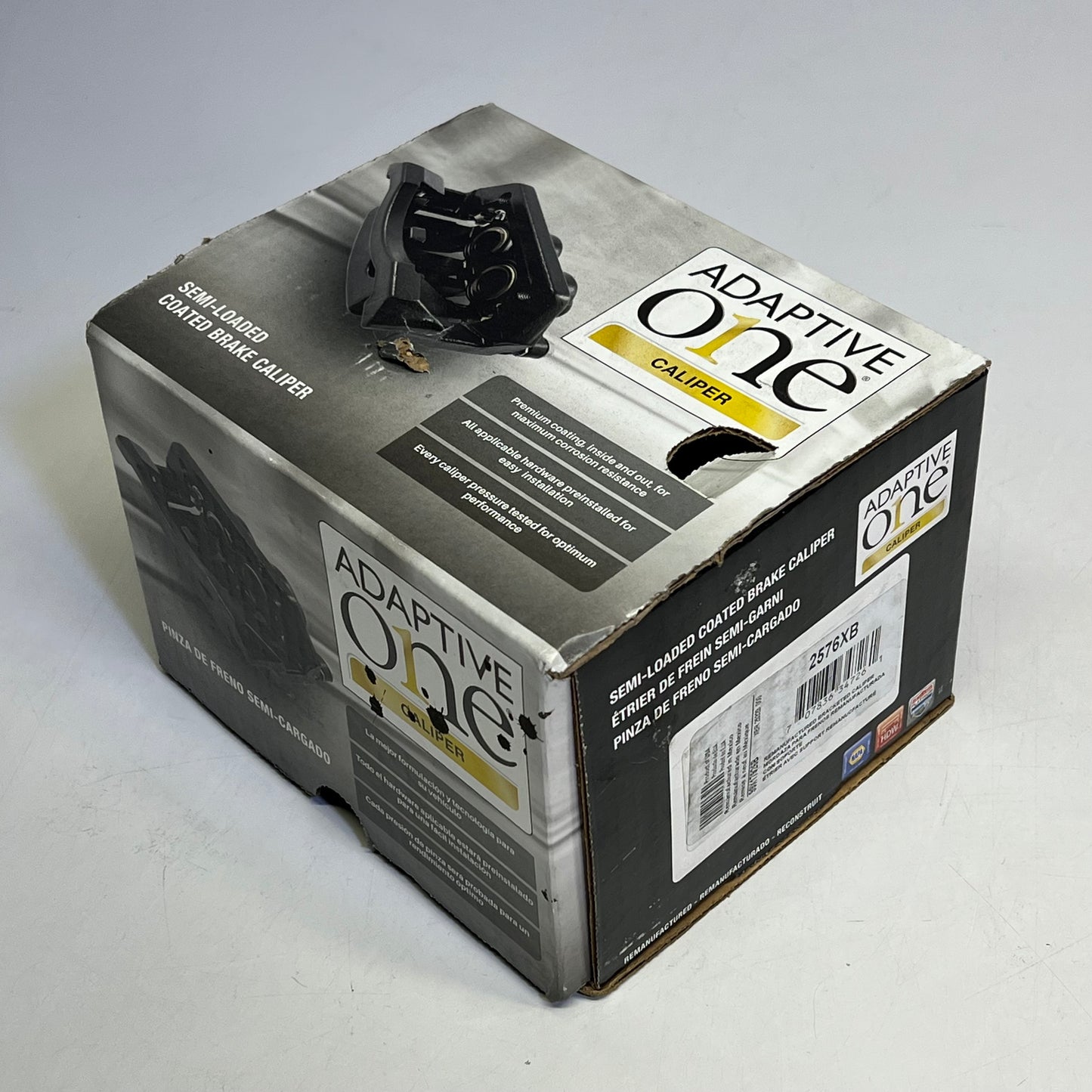 NAPA ADAPTIVE ONE Brake Caliper Single Piston Floating Remanufactured 2576XB